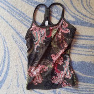 Athleta Pavitra Athletic Top Purple Paisley